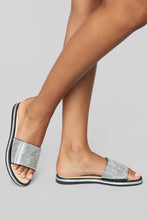 Load image into Gallery viewer, Wishing On A Star Flat Sandal - Black