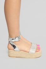 Load image into Gallery viewer, Foxy Flat Sandal - Silver