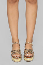 Load image into Gallery viewer, No Denying It Flat Sandal - Brown