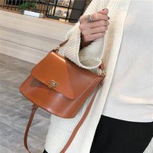 Load image into Gallery viewer, Simplicity retro generous PU shoulder bag bucket handbag