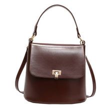 Load image into Gallery viewer, Simplicity retro generous PU shoulder bag bucket handbag