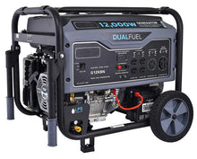 Load image into Gallery viewer, 12,000W Dual Fuel Portable Generator in Space Gray with Electric Start, G12KBN, CARB Approved