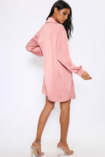 Load image into Gallery viewer, Blush Long Sleeve Oversized Satin Shirt