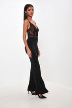Load image into Gallery viewer, Black Strappy Lace Bodysuit